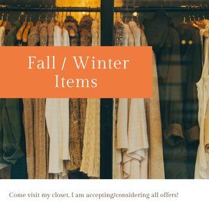 FALL & WINTER ITEMS